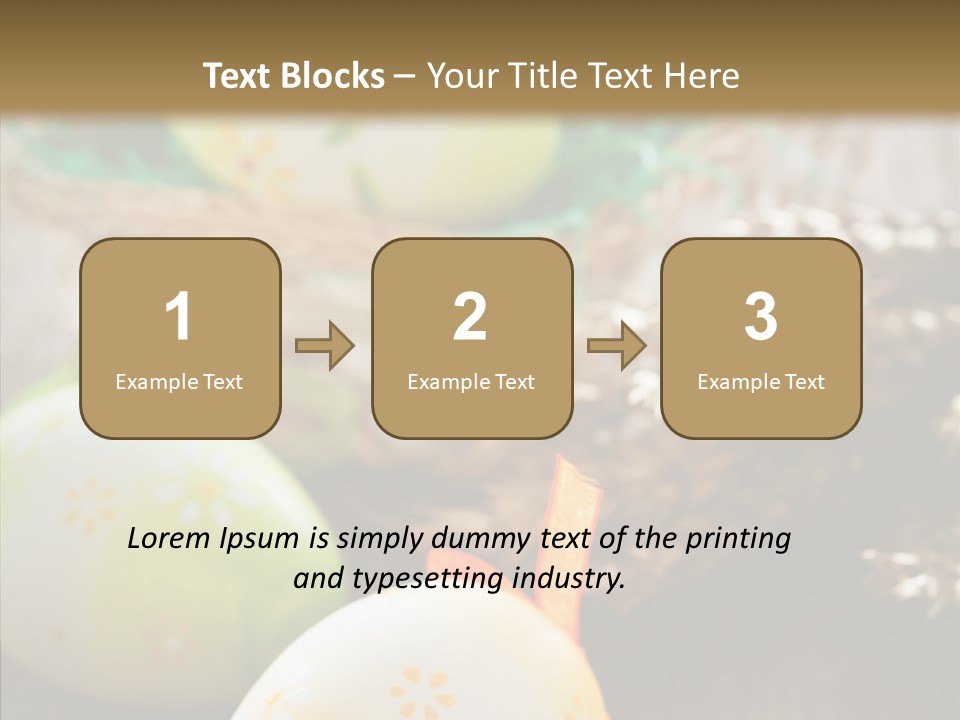 Colorful Wood Basket PowerPoint Template