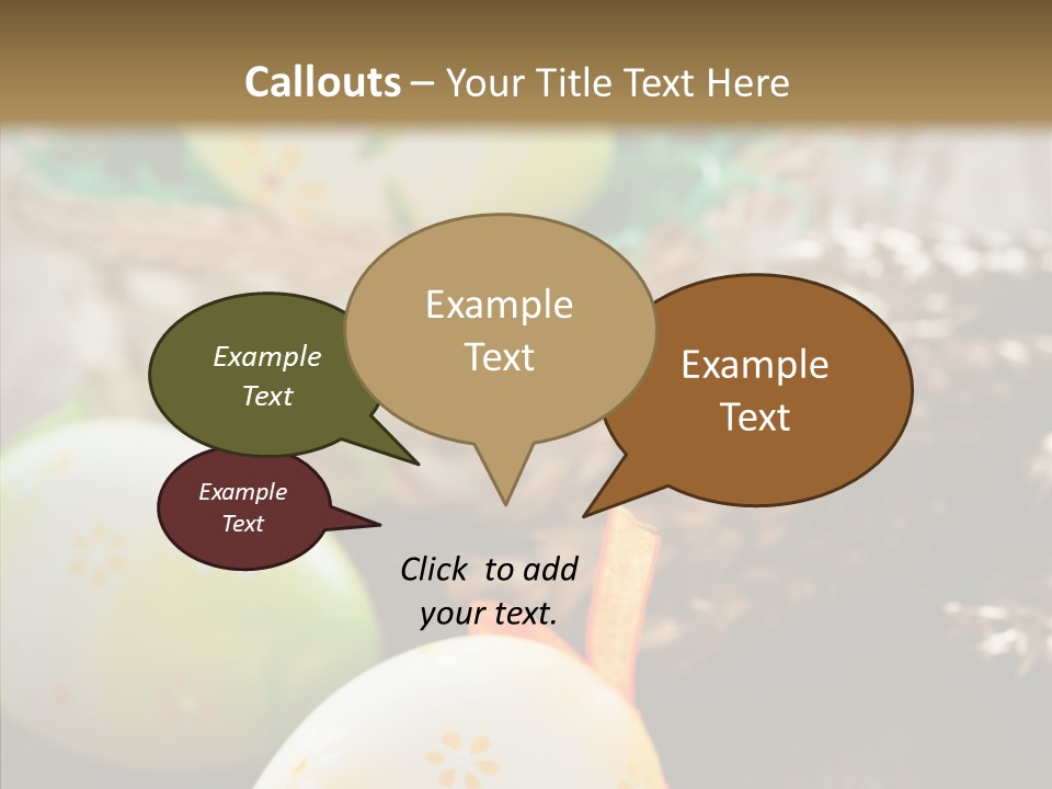 Colorful Wood Basket PowerPoint Template