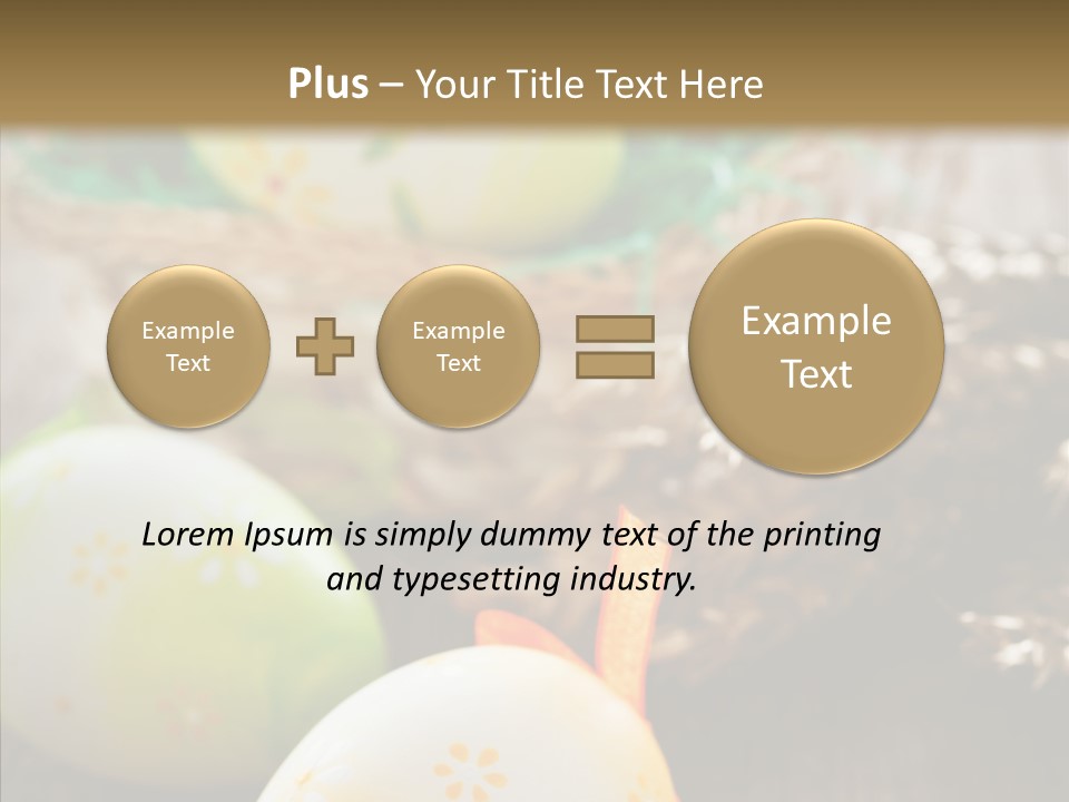 Colorful Wood Basket PowerPoint Template