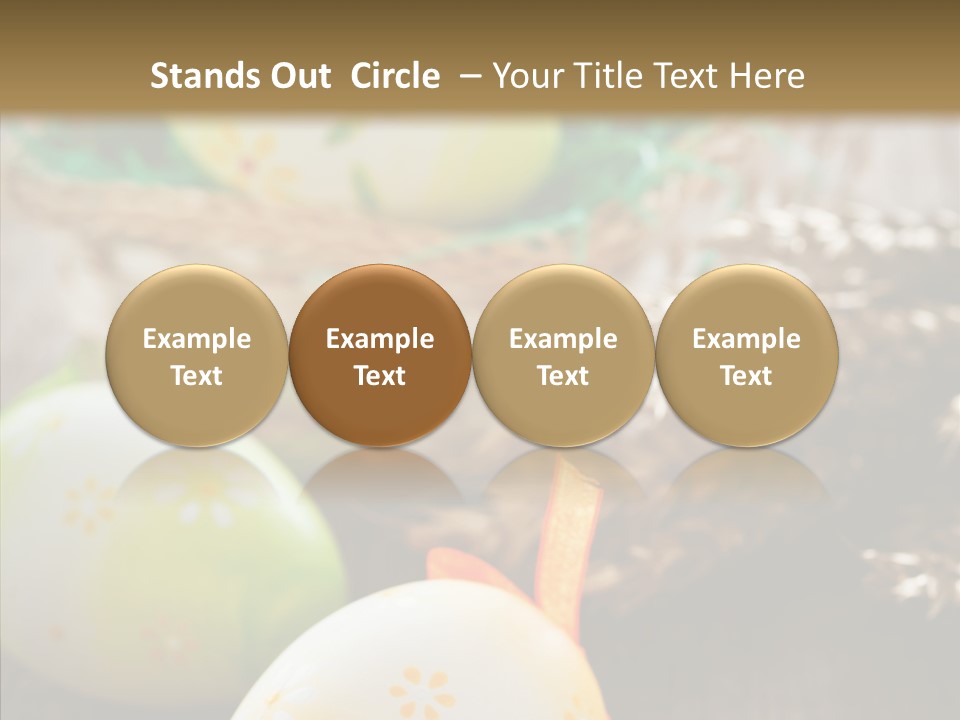 Colorful Wood Basket PowerPoint Template