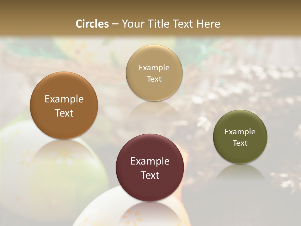 Colorful Wood Basket PowerPoint Template