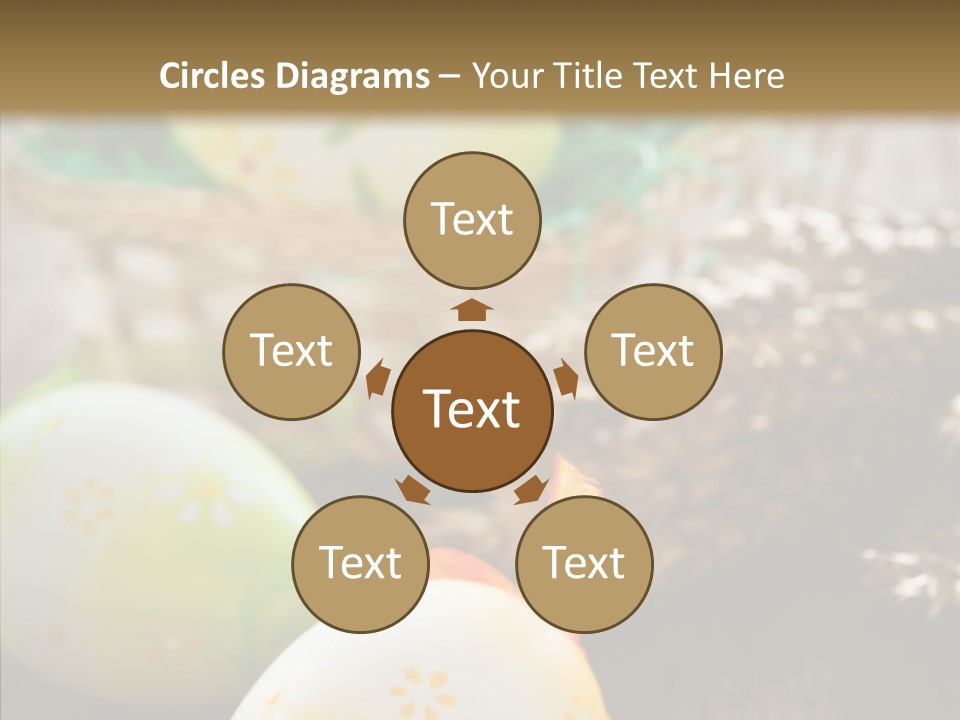 Colorful Wood Basket PowerPoint Template