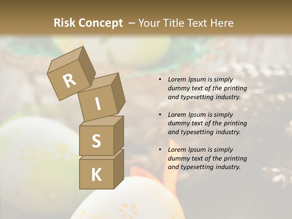 Colorful Wood Basket PowerPoint Template