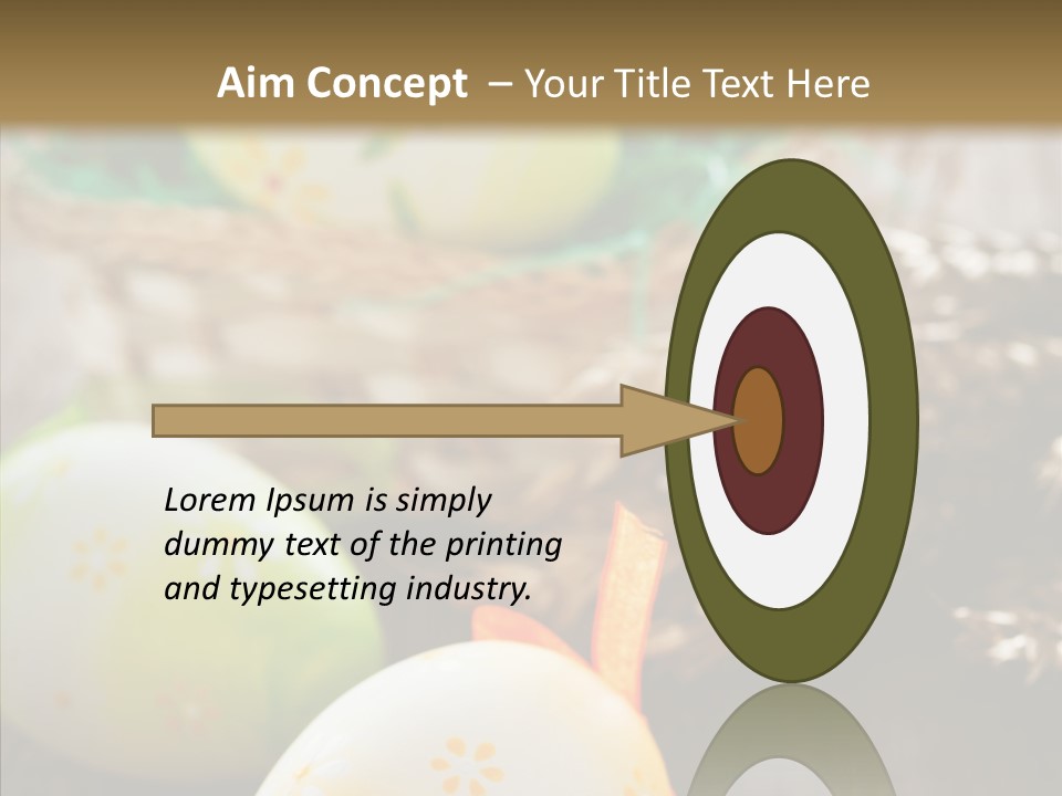 Colorful Wood Basket PowerPoint Template