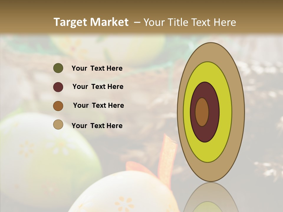 Colorful Wood Basket PowerPoint Template