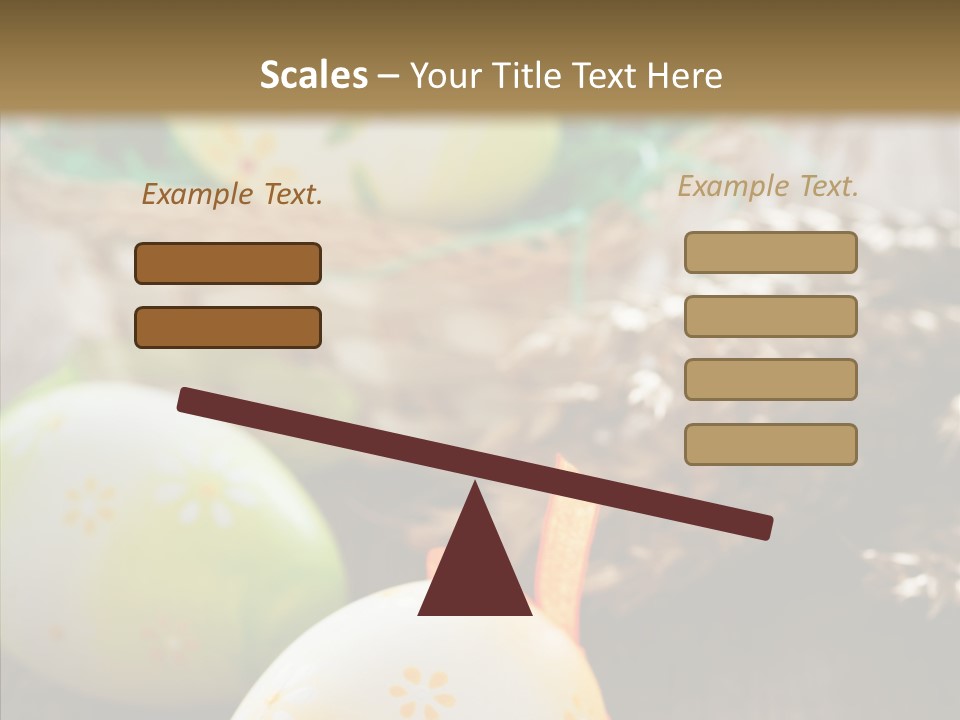 Colorful Wood Basket PowerPoint Template