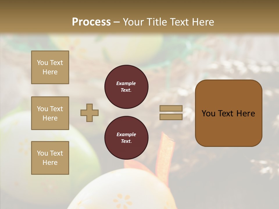 Colorful Wood Basket PowerPoint Template