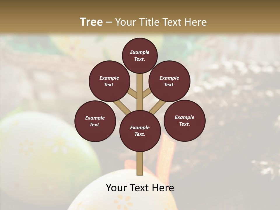 Colorful Wood Basket PowerPoint Template