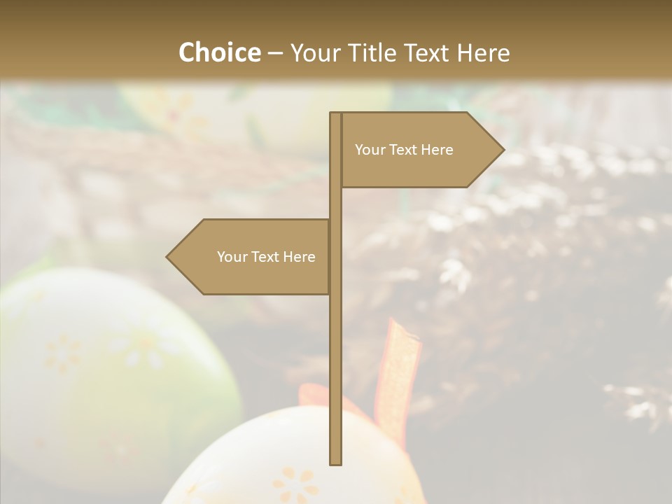 Colorful Wood Basket PowerPoint Template