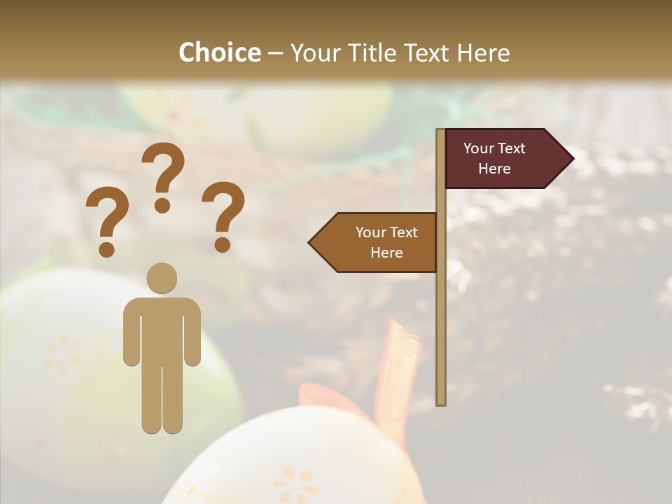 Colorful Wood Basket PowerPoint Template