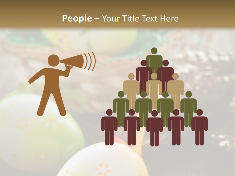 Colorful Wood Basket PowerPoint Template