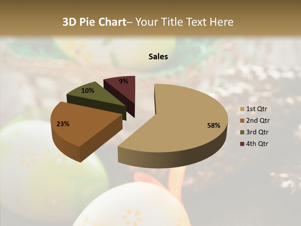 Colorful Wood Basket PowerPoint Template