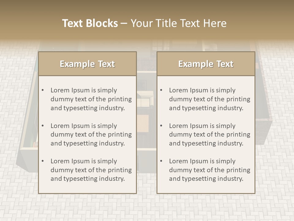 Residential Estate Illustration PowerPoint Template