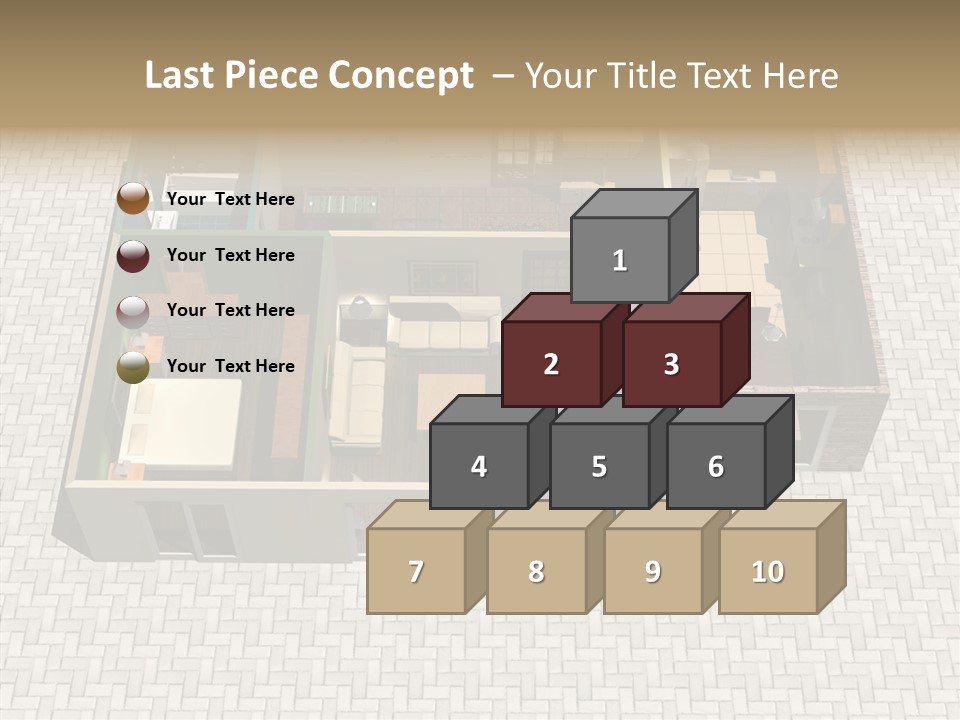 Residential Estate Illustration PowerPoint Template