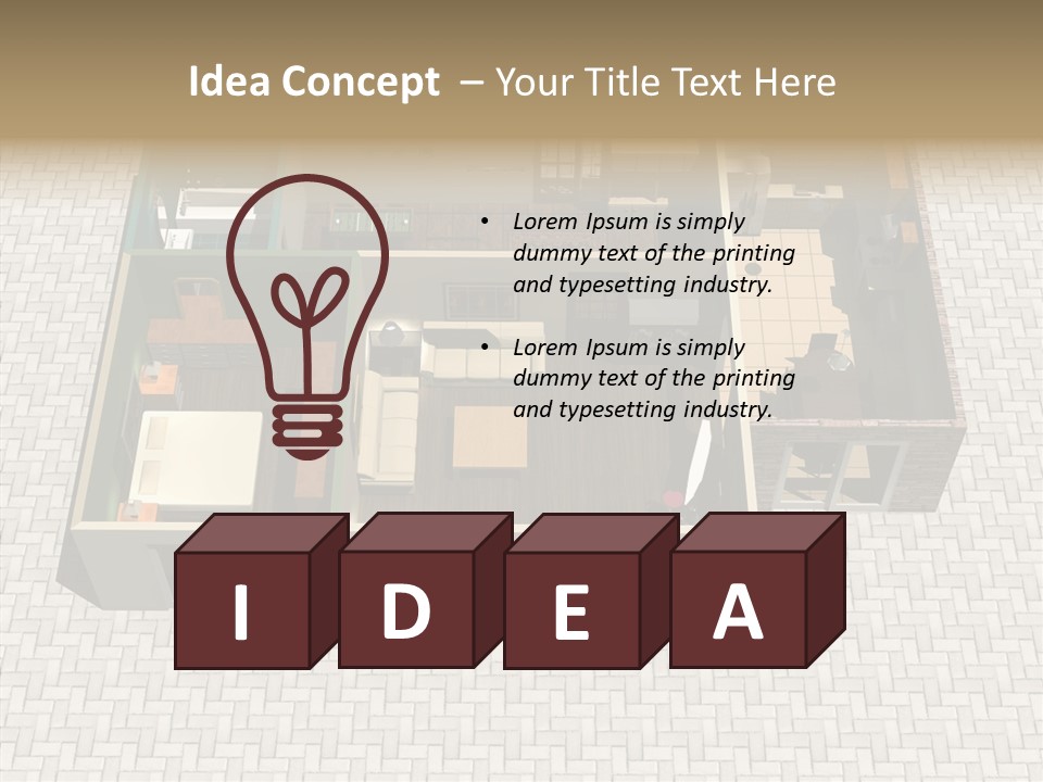 Residential Estate Illustration PowerPoint Template