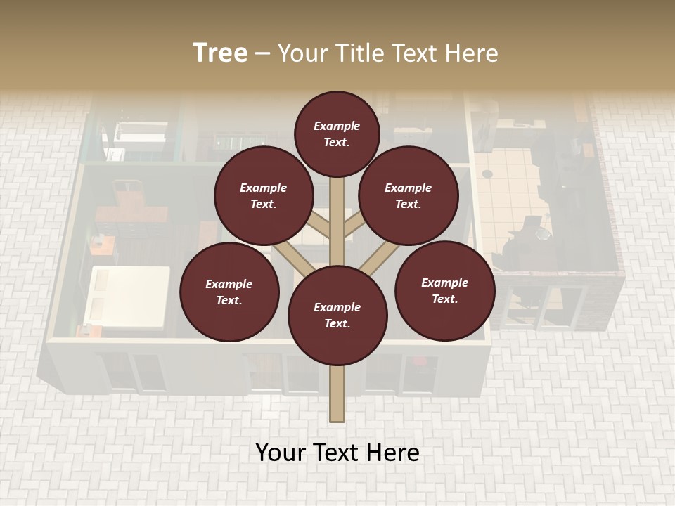 Residential Estate Illustration PowerPoint Template