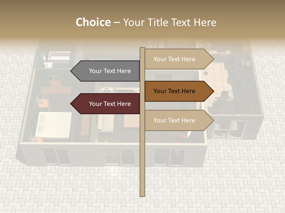 Residential Estate Illustration PowerPoint Template
