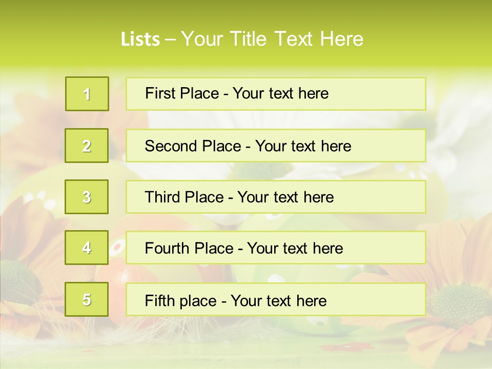 Color Celebration Postcard PowerPoint Template