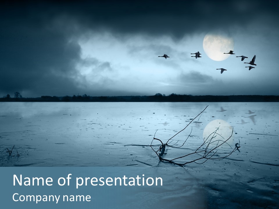 Flying Country Beautiful PowerPoint Template