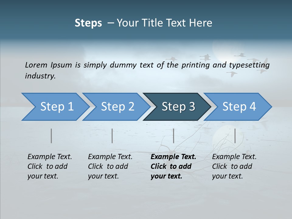 Flying Country Beautiful PowerPoint Template