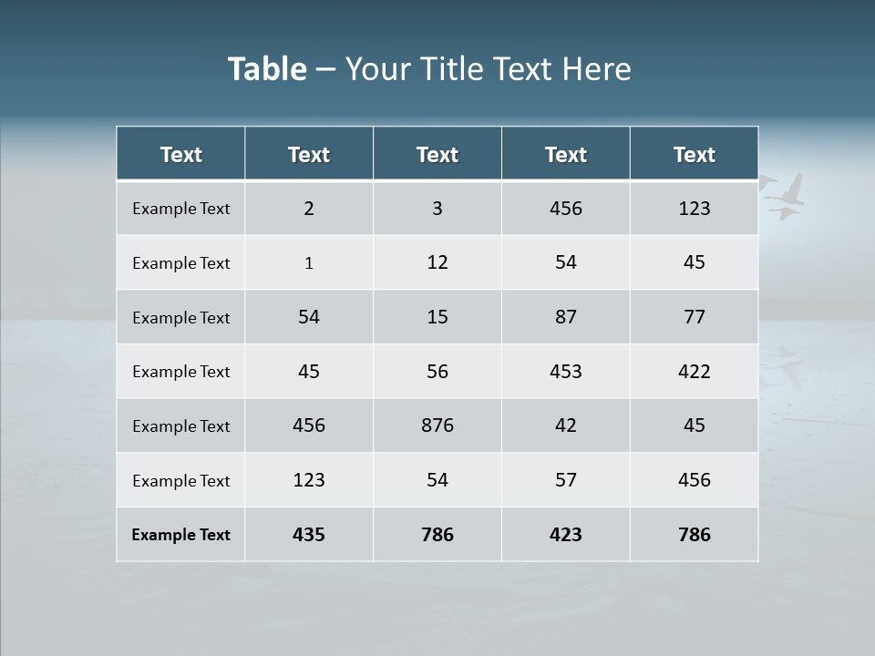 Flying Country Beautiful PowerPoint Template