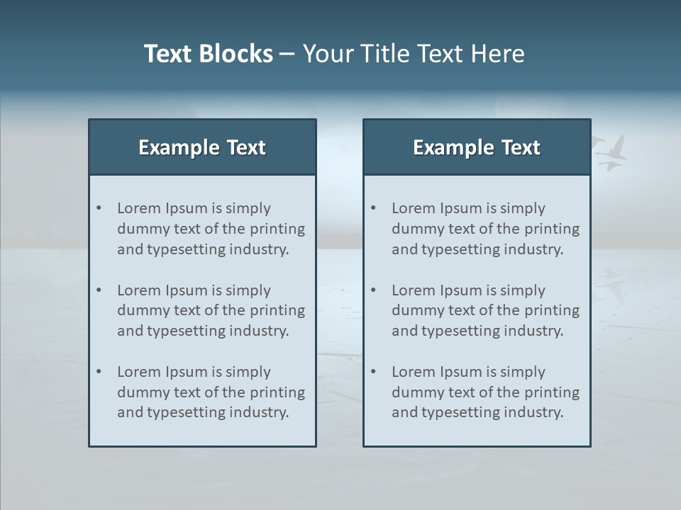Flying Country Beautiful PowerPoint Template