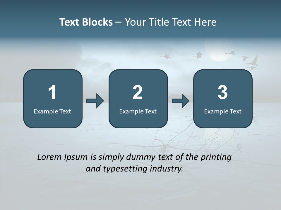 Flying Country Beautiful PowerPoint Template