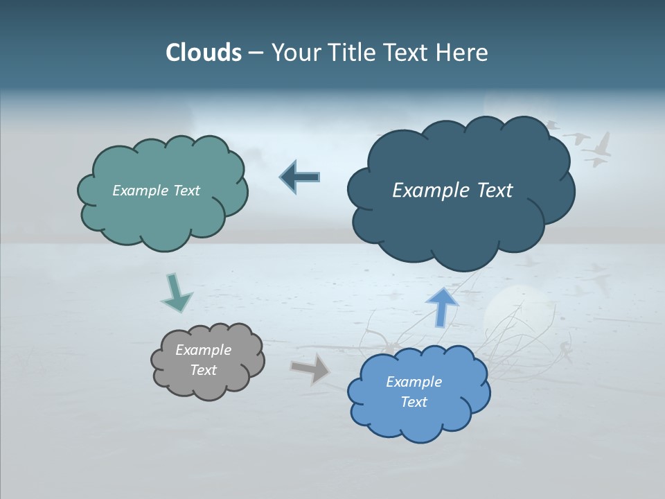 Flying Country Beautiful PowerPoint Template