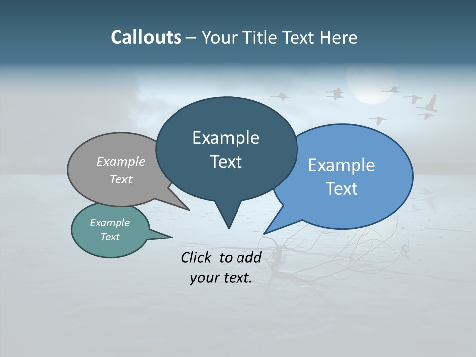 Flying Country Beautiful PowerPoint Template