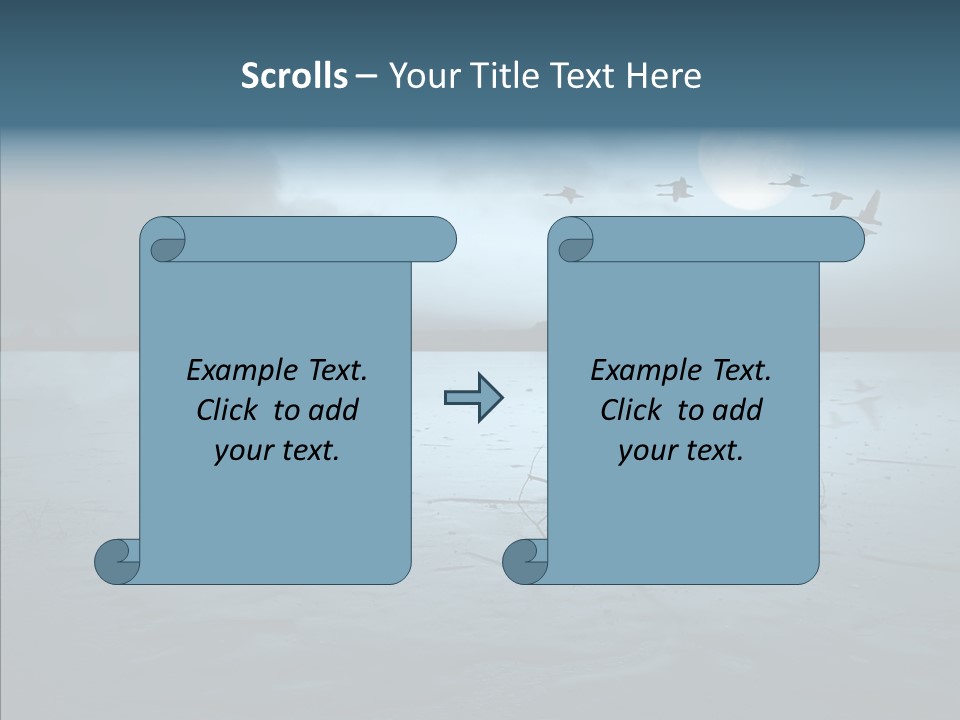 Flying Country Beautiful PowerPoint Template