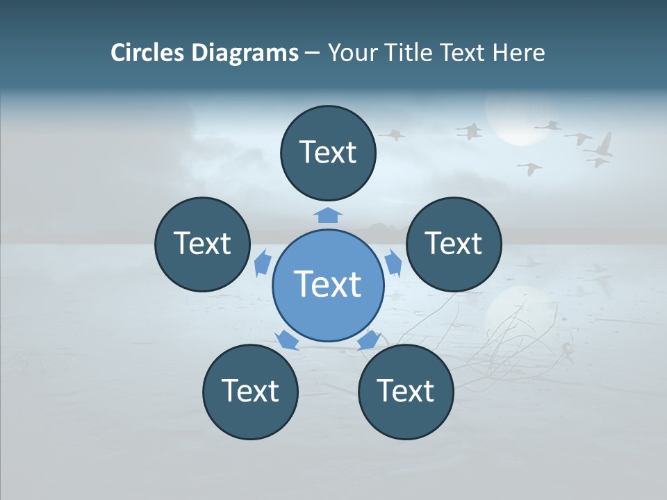 Flying Country Beautiful PowerPoint Template