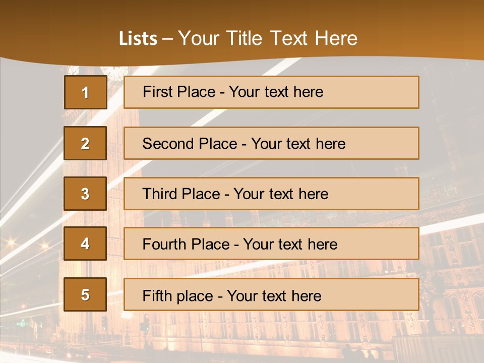 Monument Famous European PowerPoint Template