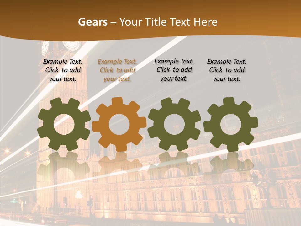 Monument Famous European PowerPoint Template