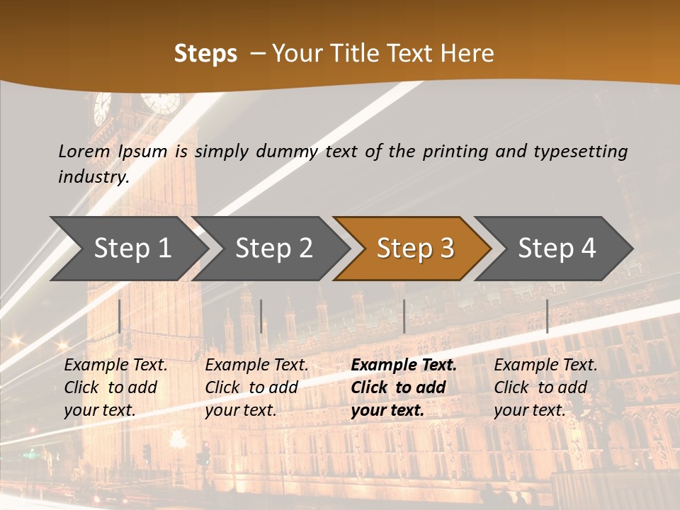 Monument Famous European PowerPoint Template