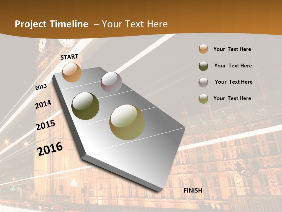 Monument Famous European PowerPoint Template