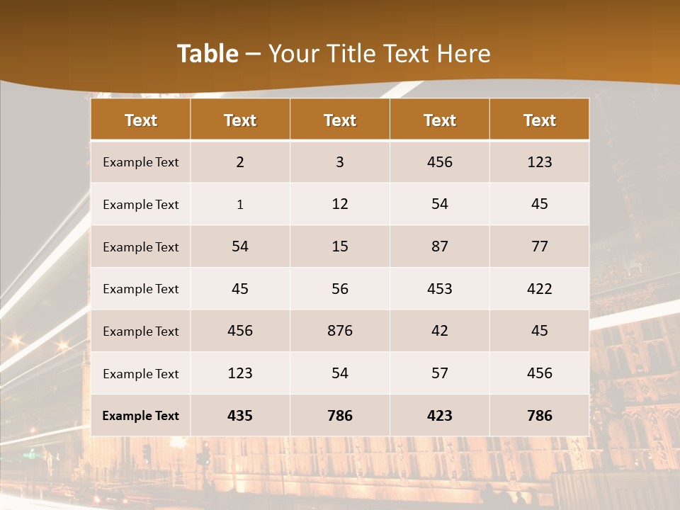 Monument Famous European PowerPoint Template