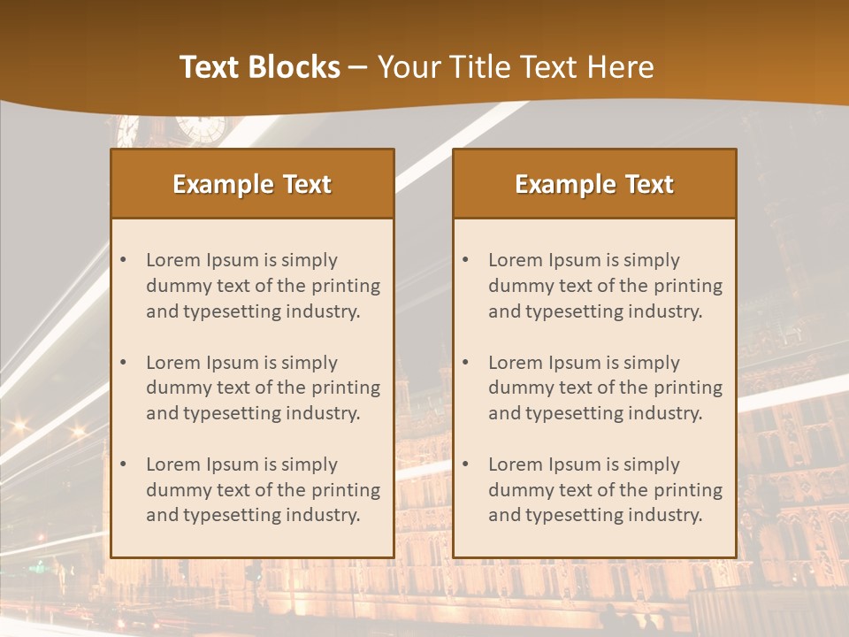 Monument Famous European PowerPoint Template