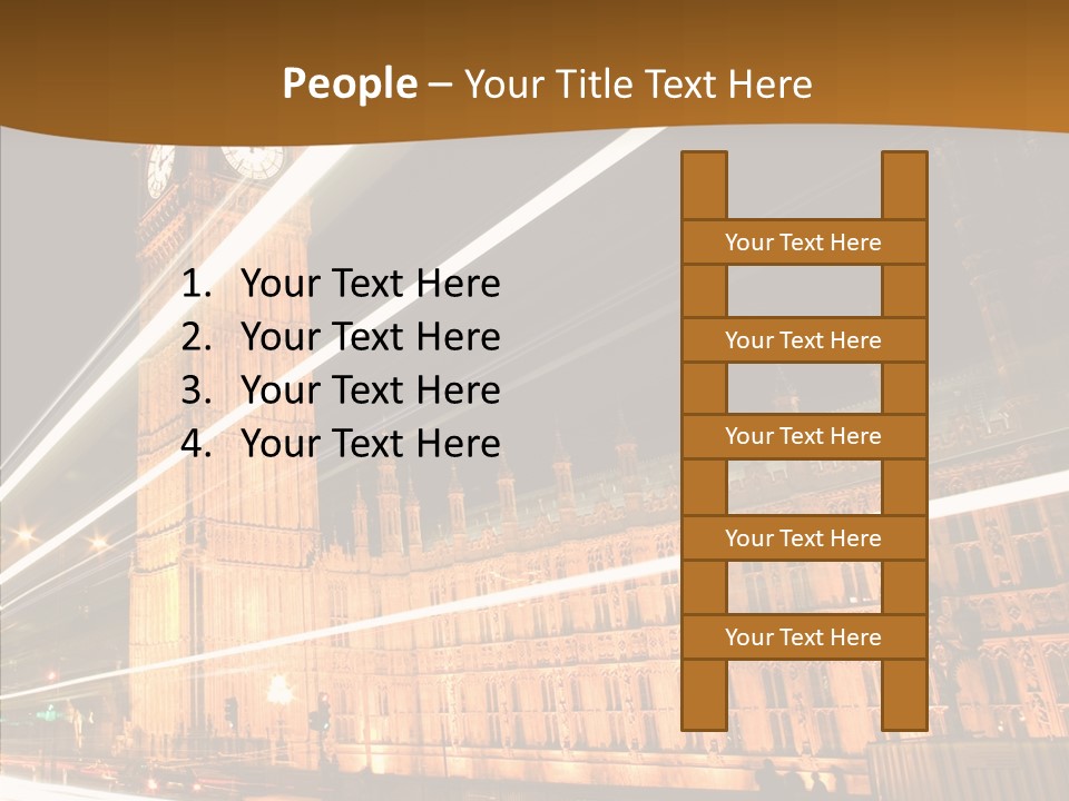 Monument Famous European PowerPoint Template