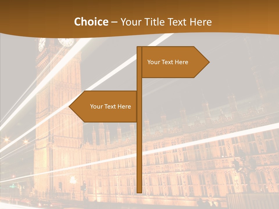 Monument Famous European PowerPoint Template