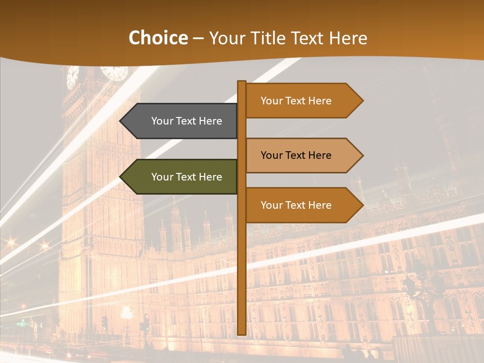 Monument Famous European PowerPoint Template