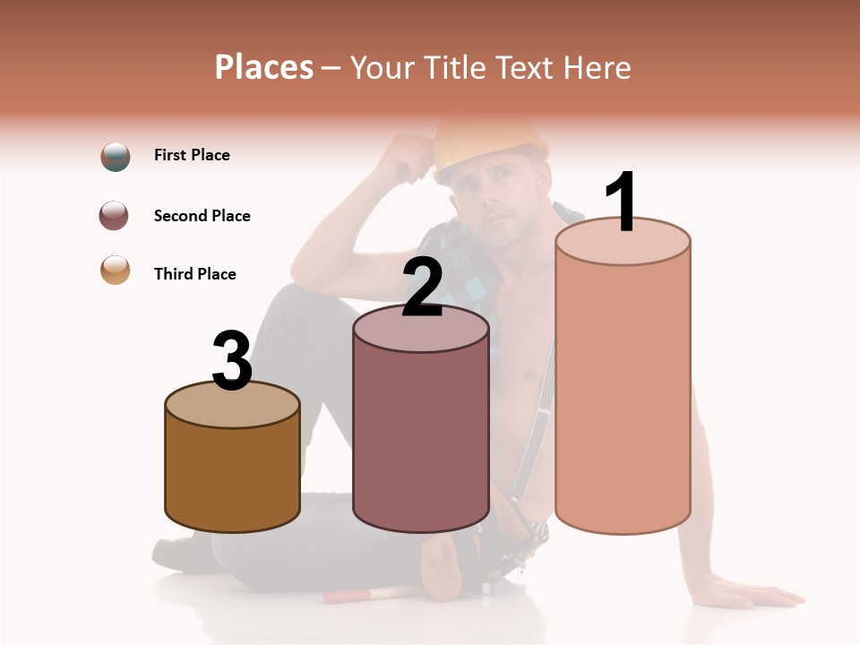 Isolated Man Studio PowerPoint Template