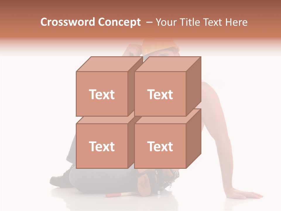 Isolated Man Studio PowerPoint Template