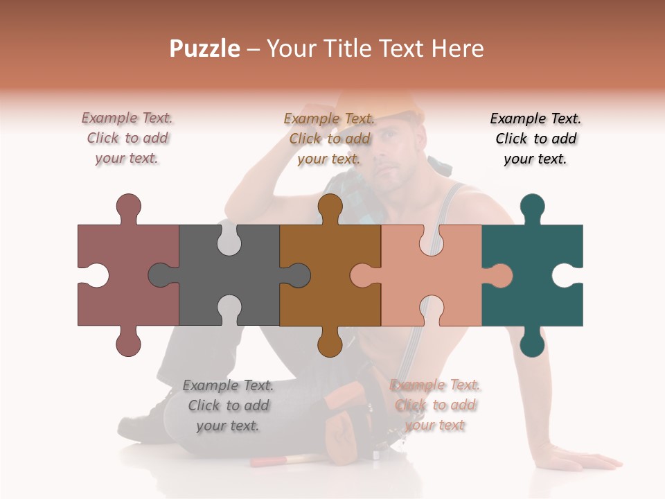 Isolated Man Studio PowerPoint Template