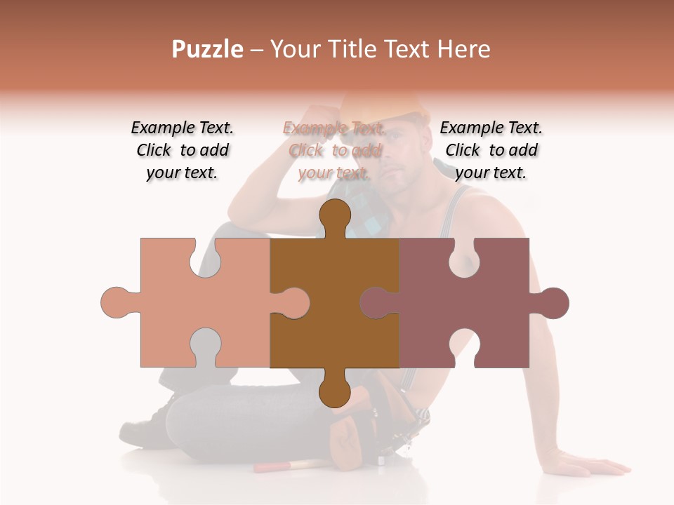 Isolated Man Studio PowerPoint Template