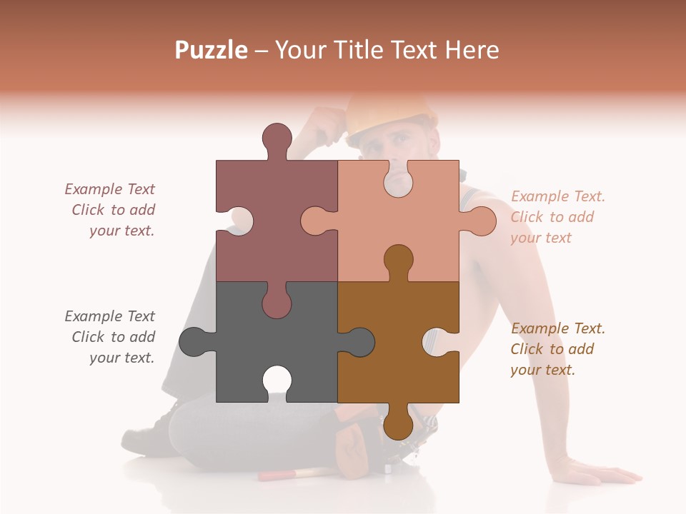 Isolated Man Studio PowerPoint Template