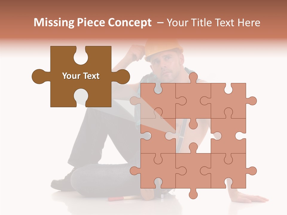 Isolated Man Studio PowerPoint Template