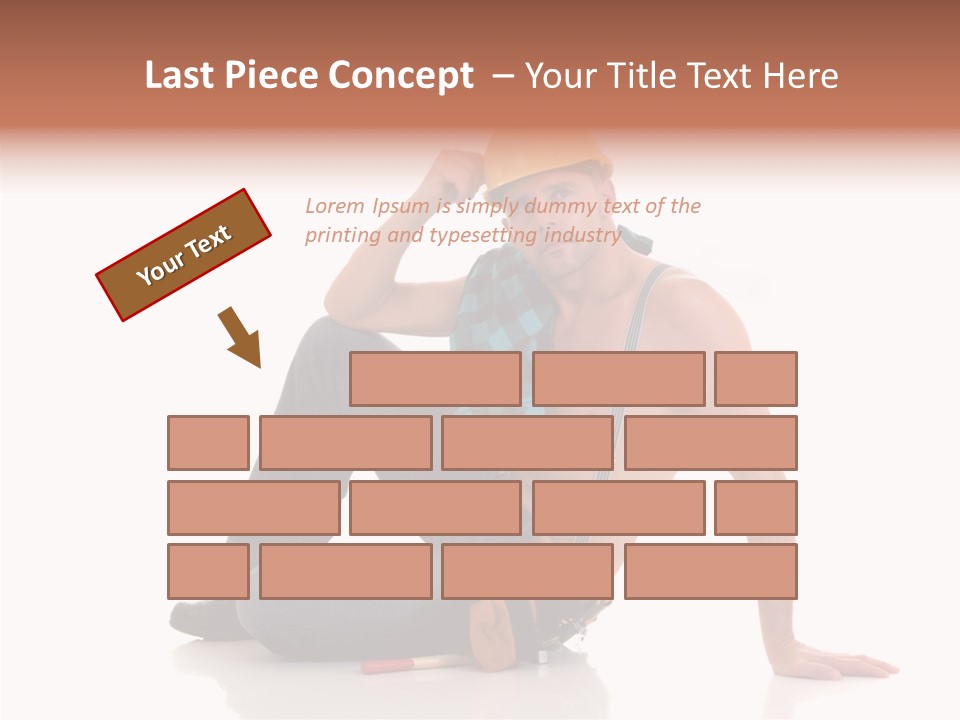 Isolated Man Studio PowerPoint Template