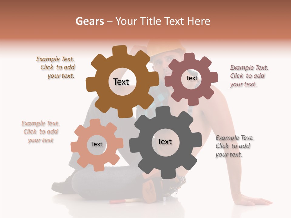 Isolated Man Studio PowerPoint Template