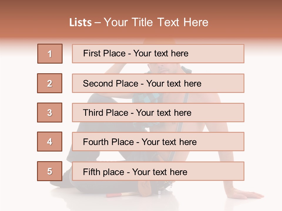 Isolated Man Studio PowerPoint Template