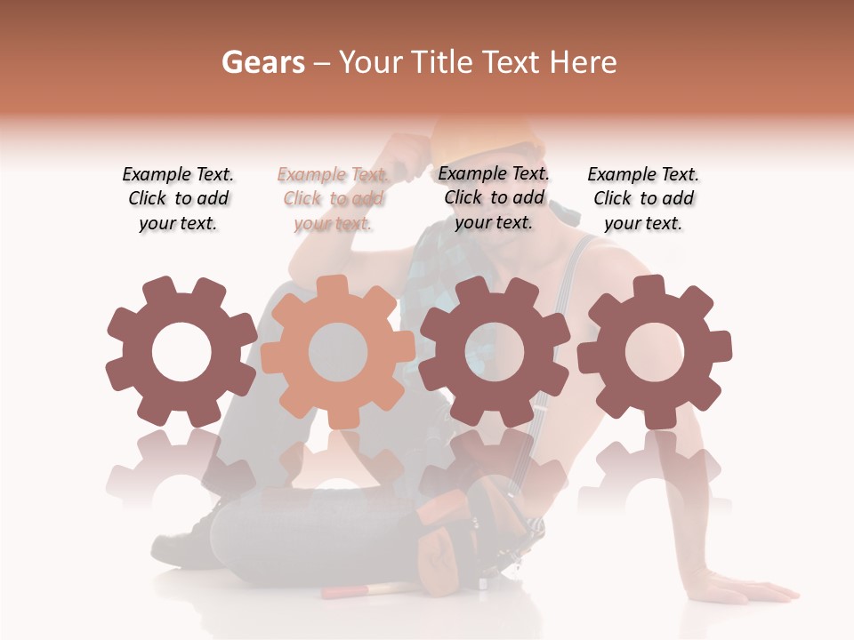 Isolated Man Studio PowerPoint Template